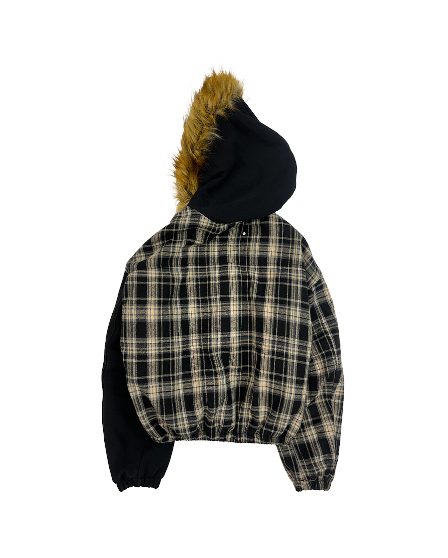 VIRGINIA FUR JACKET - BLACK
