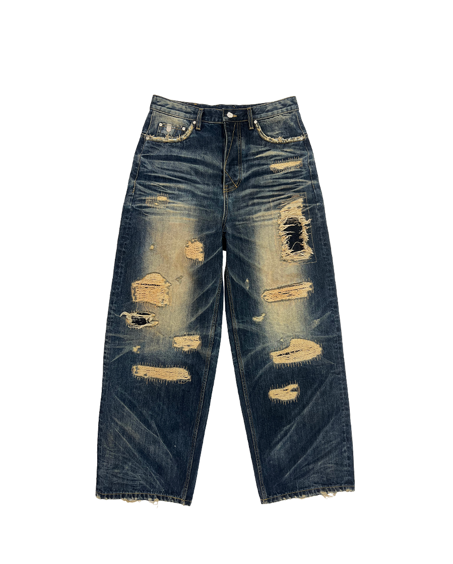 SICK BOY DENIM PANTS - NAVY