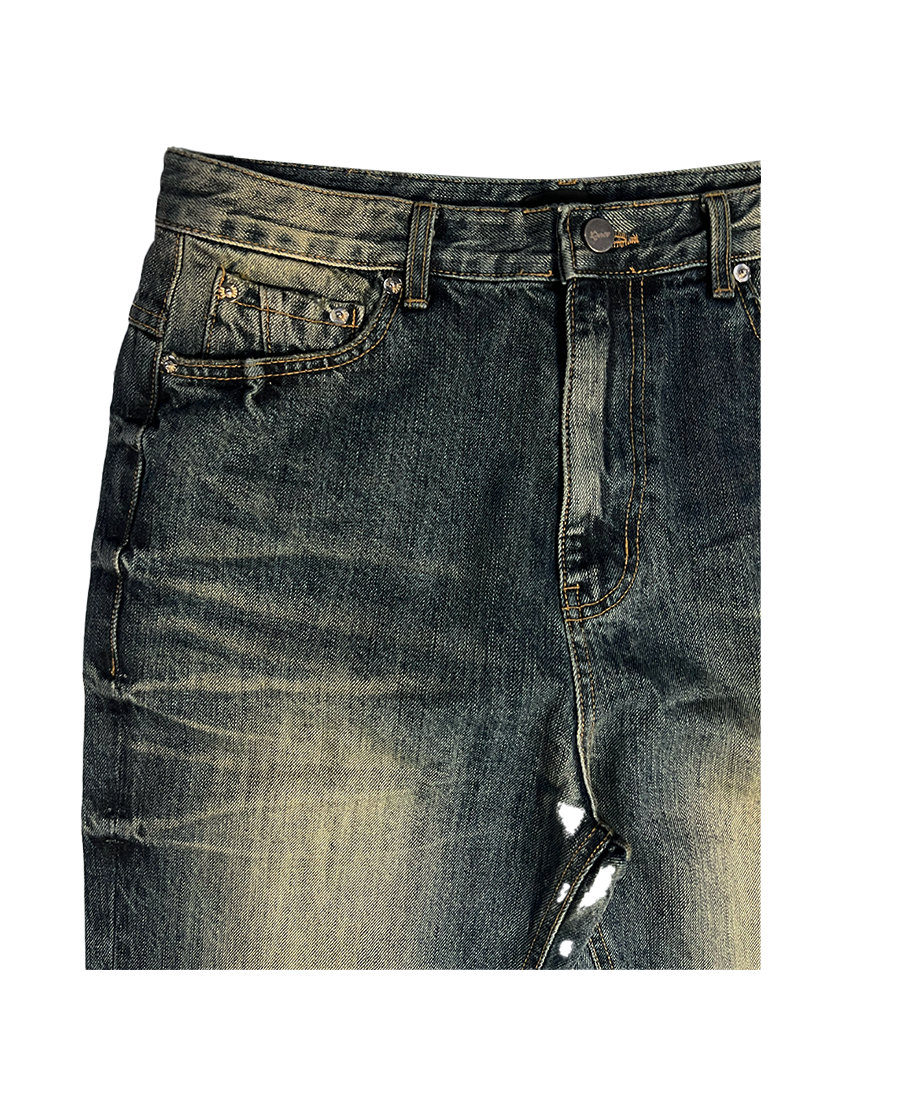 CRUSHED BOOTS JEANS - RUSTY BLUE
