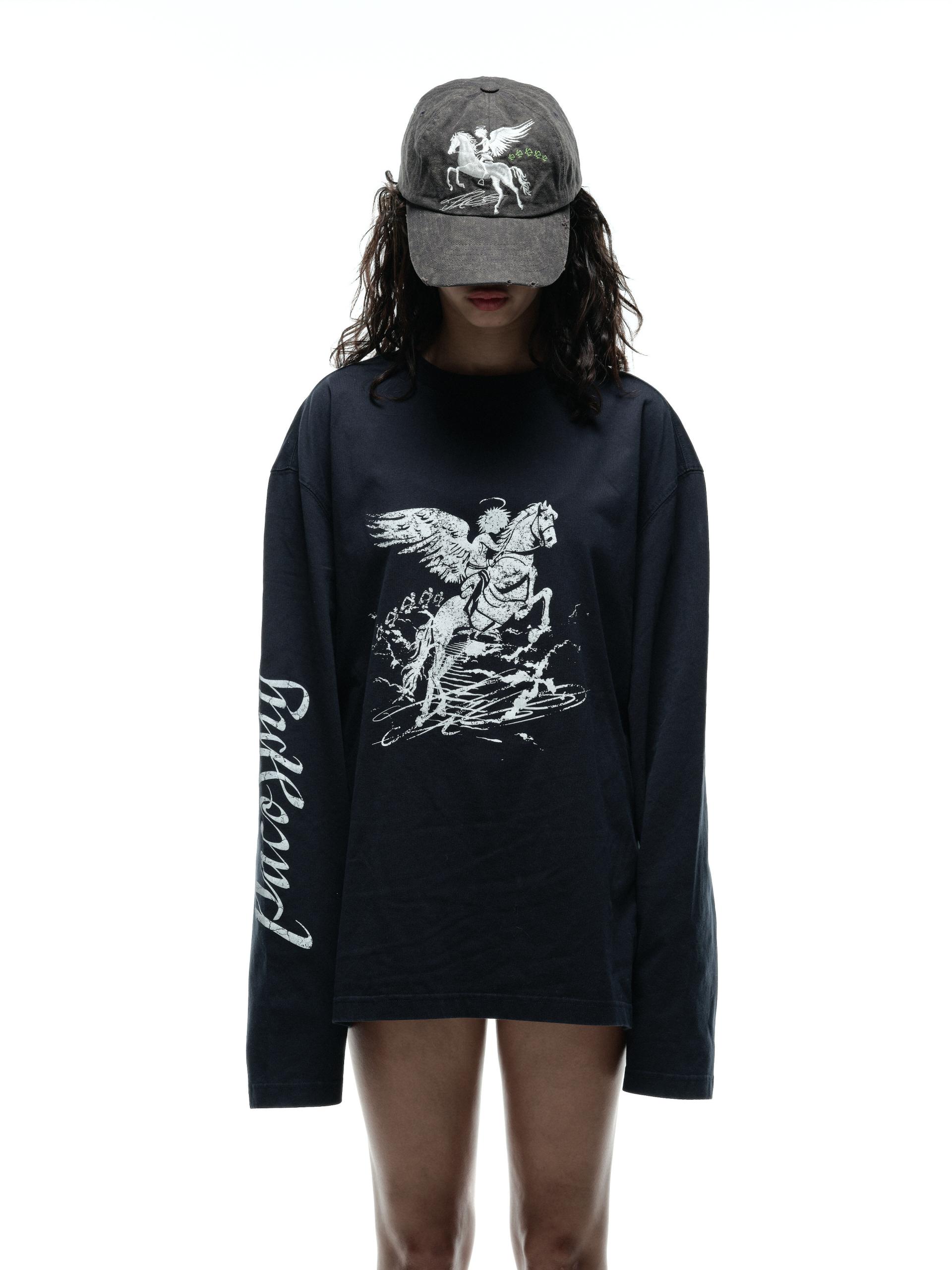 VINTAGE FALLING ANGEL CAP - UNIQUE BLACK