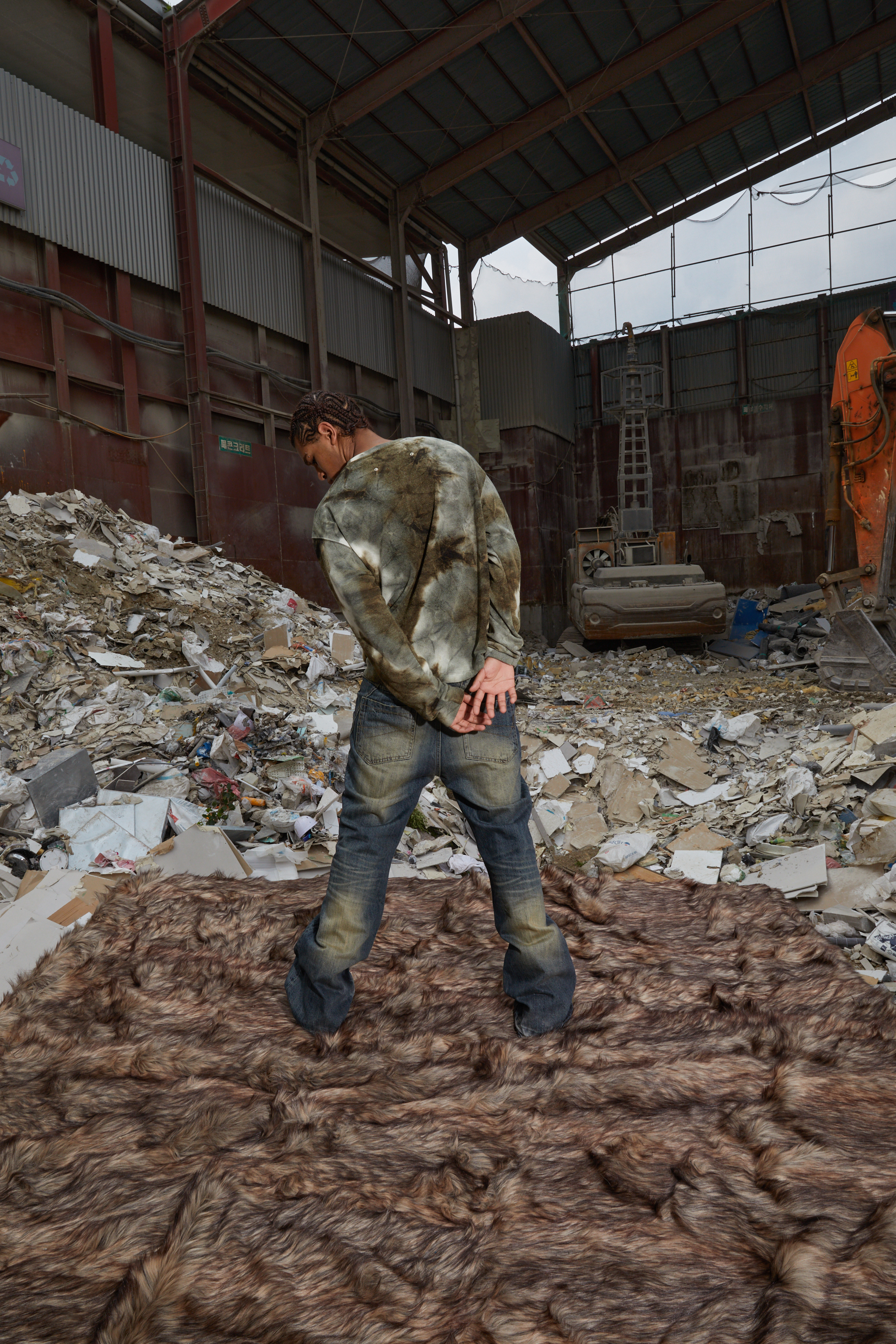 CRUSHED BOOTS JEANS - RUSTY BLUE