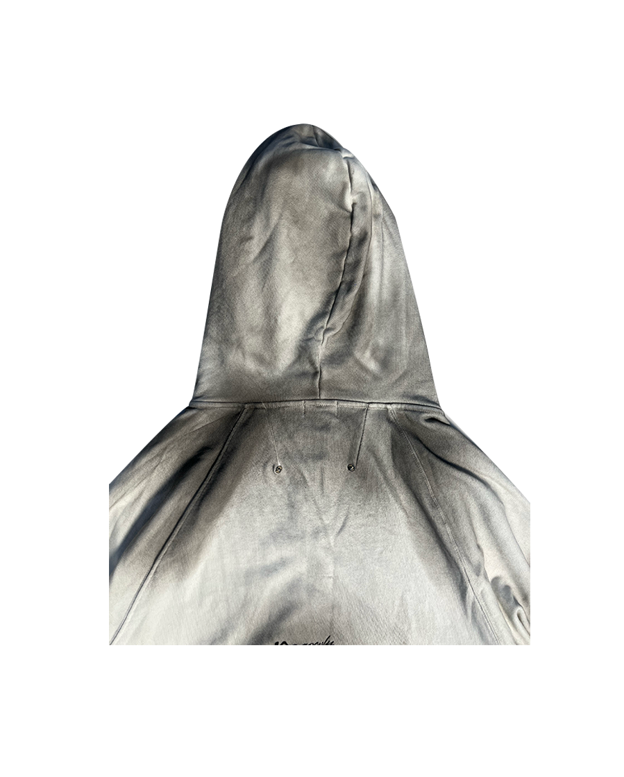DOLLY DIRTY ZIP UP HOODIE - DIRTY WHITE : PACOSPLY