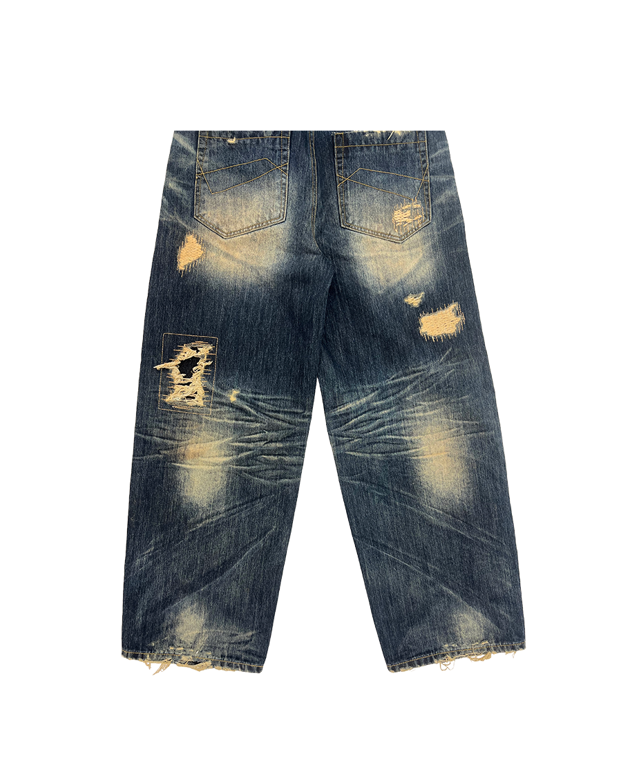 SICK BOY DENIM PANTS - NAVY