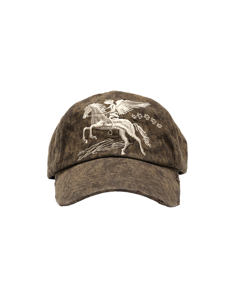 VINTAGE FALLING ANGEL CAP - UNIQUE BROWN