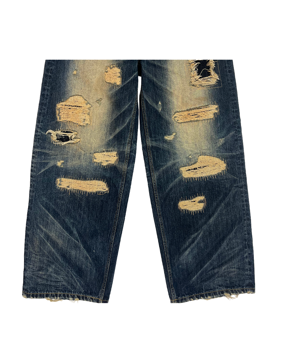 SICK BOY DENIM PANTS - NAVY