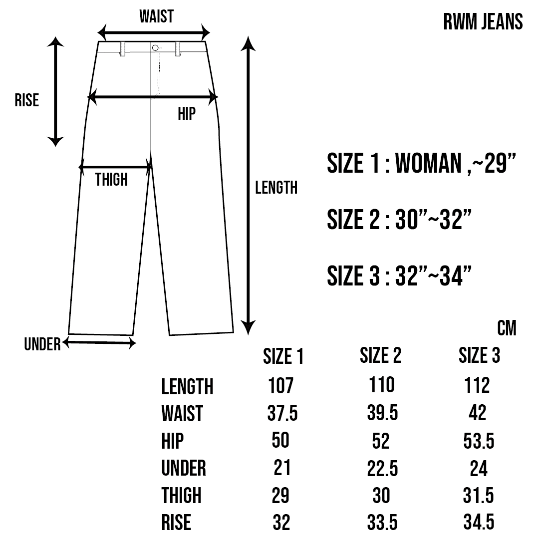 RWM JEANS - WAXED BLACK