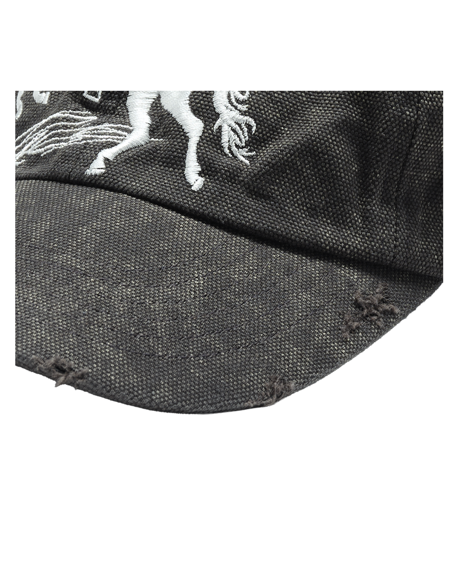 VINTAGE FALLING ANGEL CAP - UNIQUE BLACK
