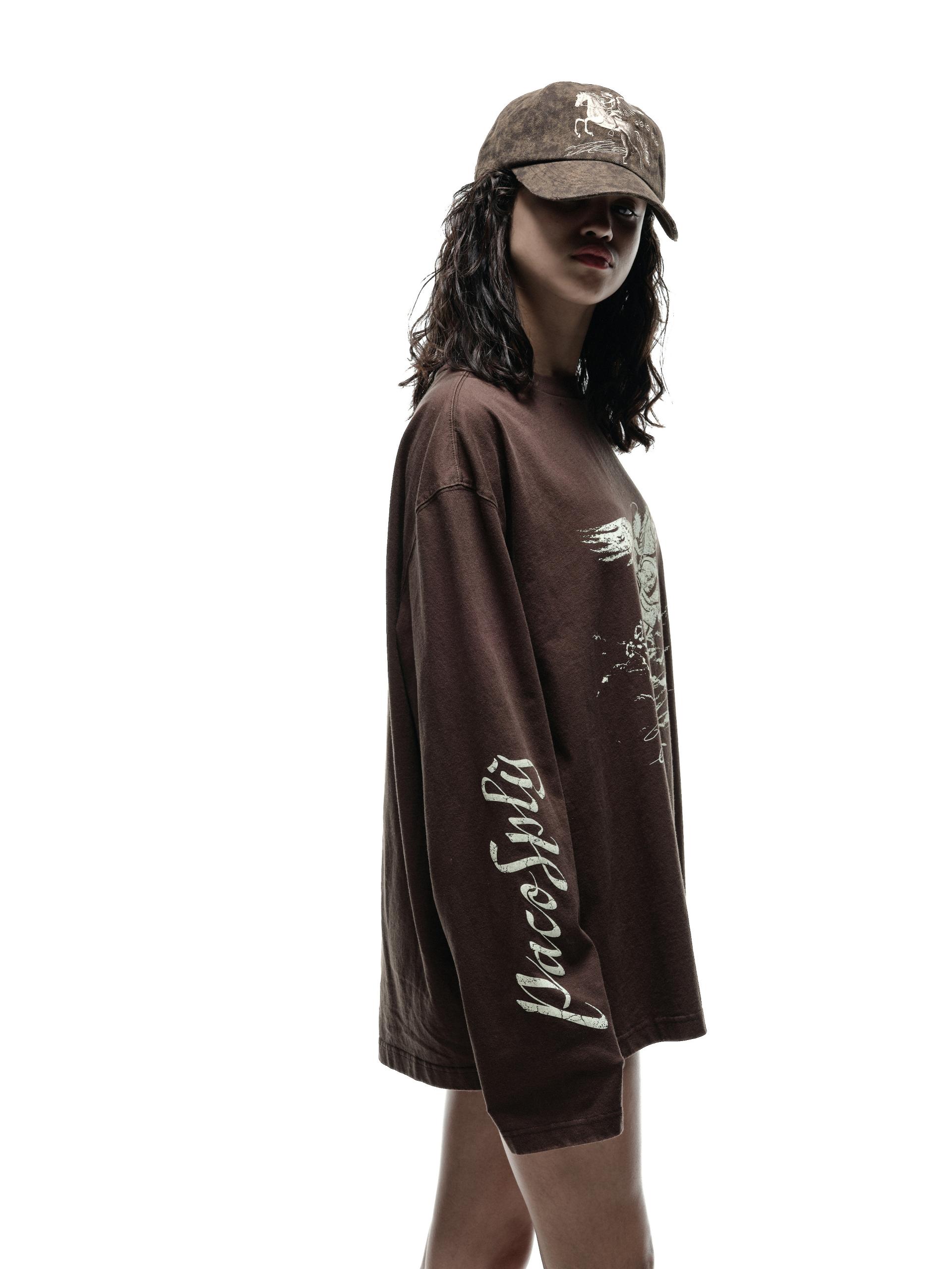 FALLING ANGEL VINTAGE LONG SLEEVE - VINTAGE BROWN