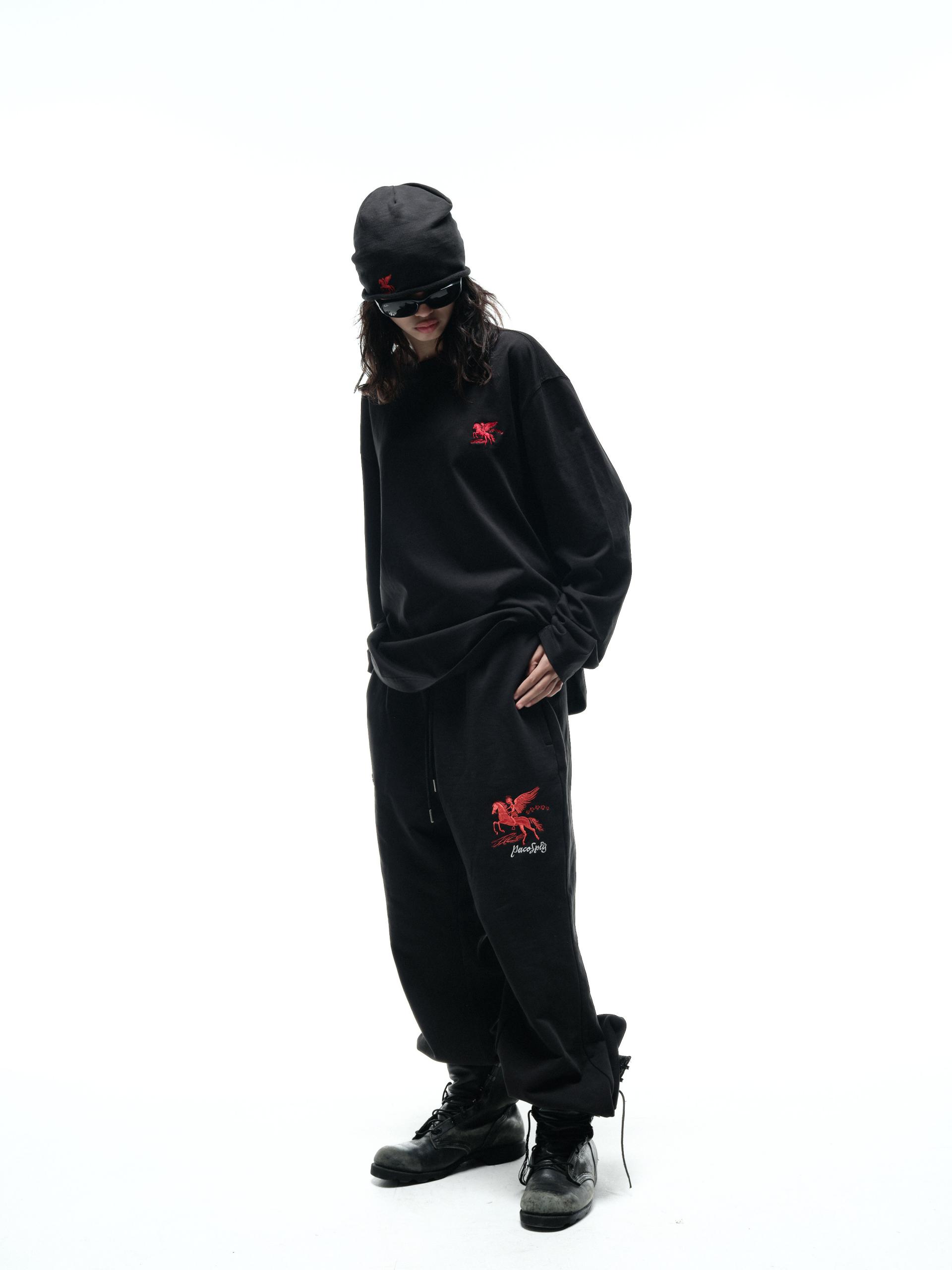 FALLING ANGEL LONG SLEEVES - BLACK