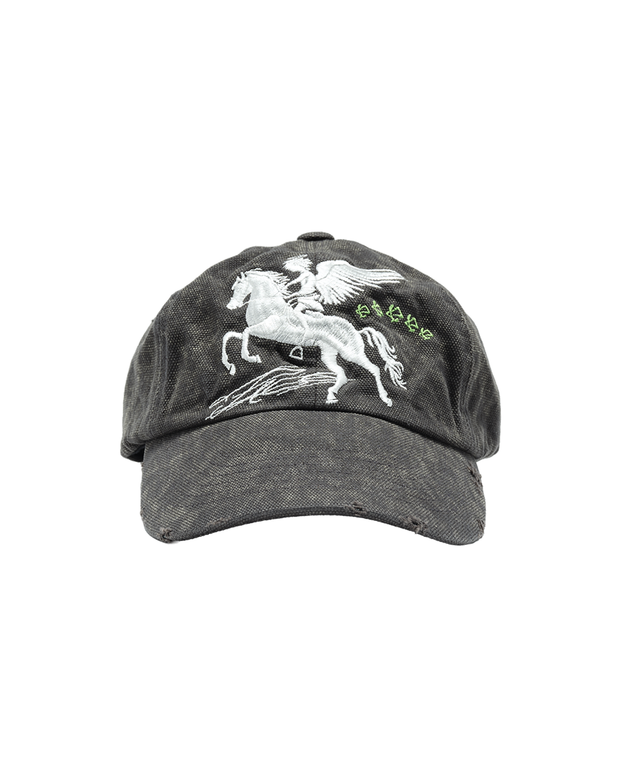 VINTAGE FALLING ANGEL CAP - UNIQUE BLACK