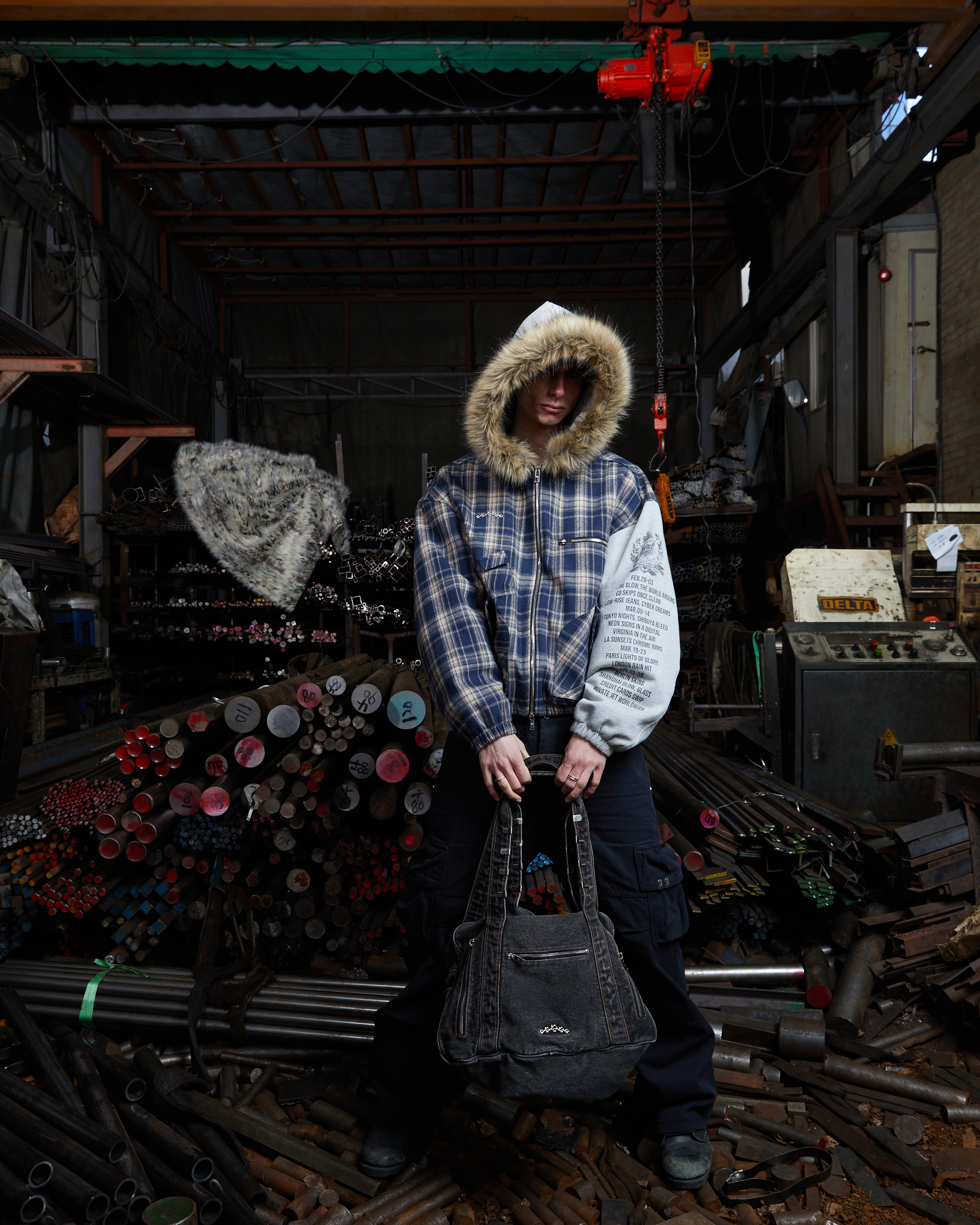 VIRGINIA FUR JACKET - NAVY