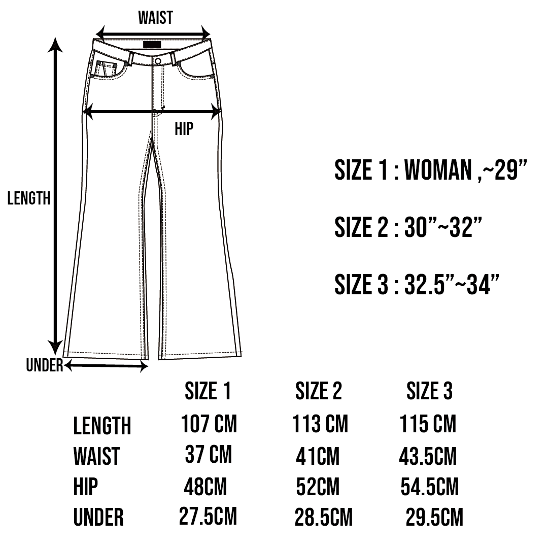 CRUSHED BOOTS JEANS - BLACK