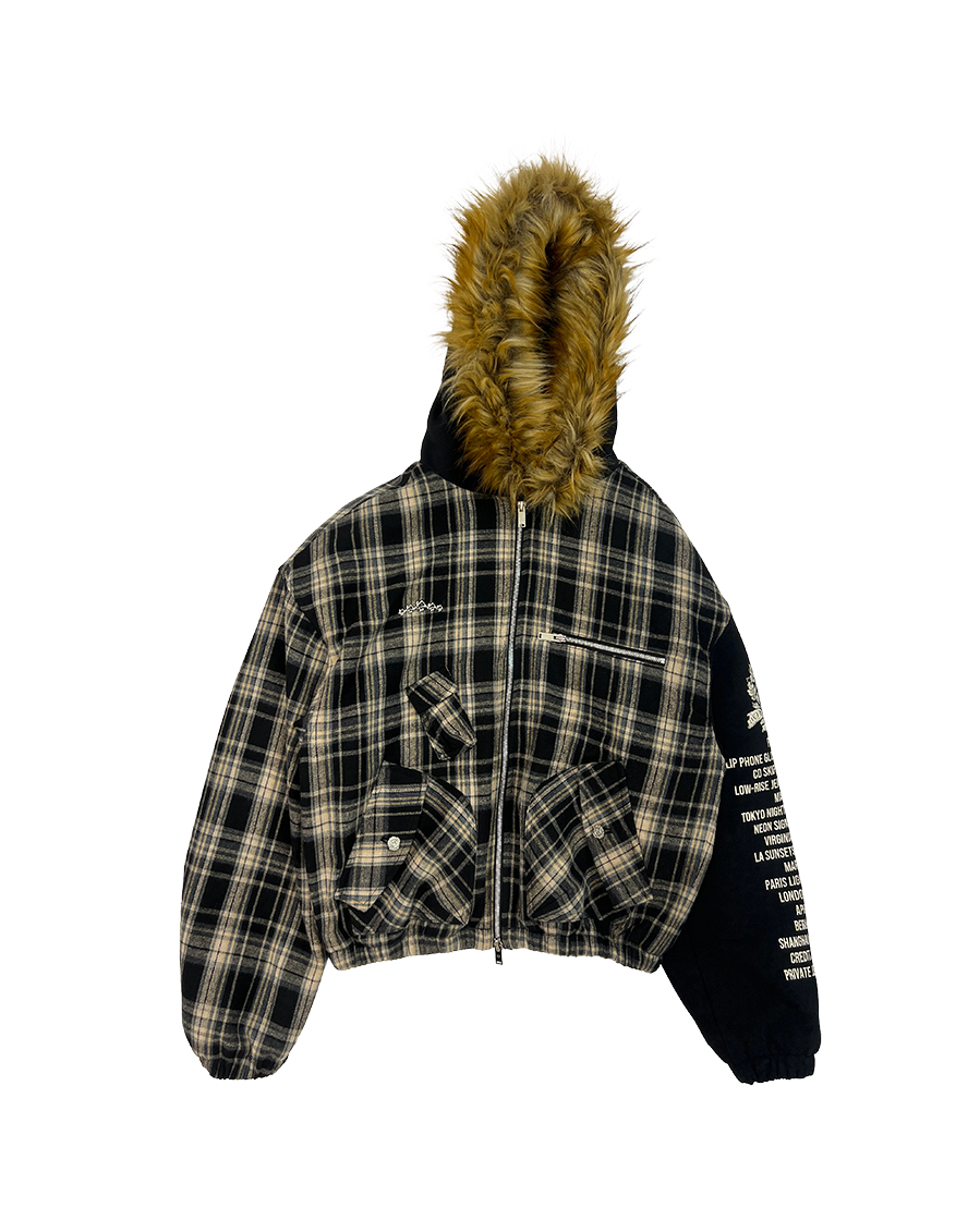 VIRGINIA FUR JACKET - BLACK