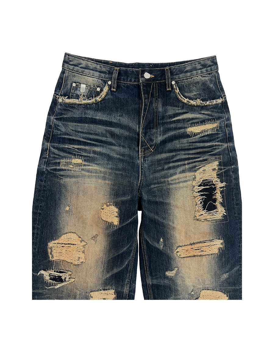 SICK BOY DENIM PANTS - NAVY