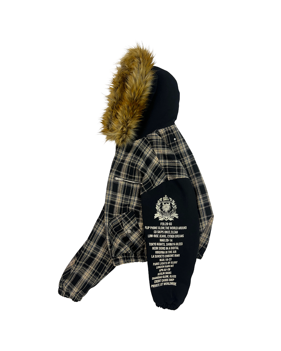 VIRGINIA FUR JACKET - BLACK