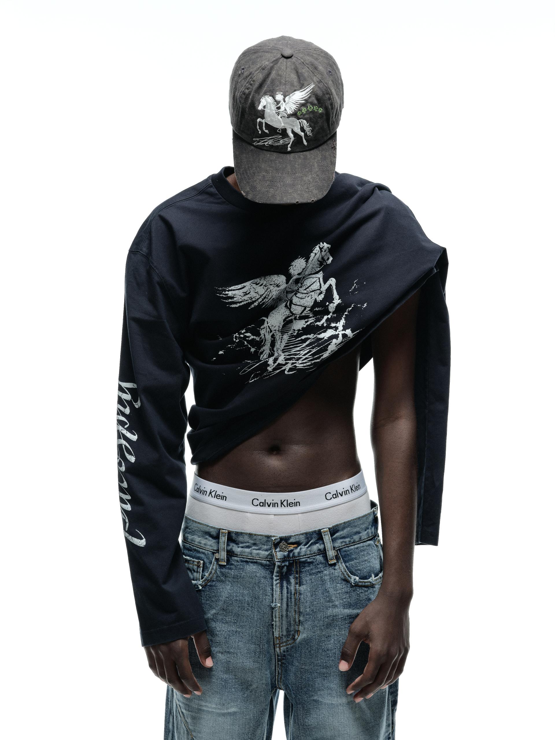 FALLING ANGEL VINTAGE LONG SLEEVE - VINTAGE NAVY