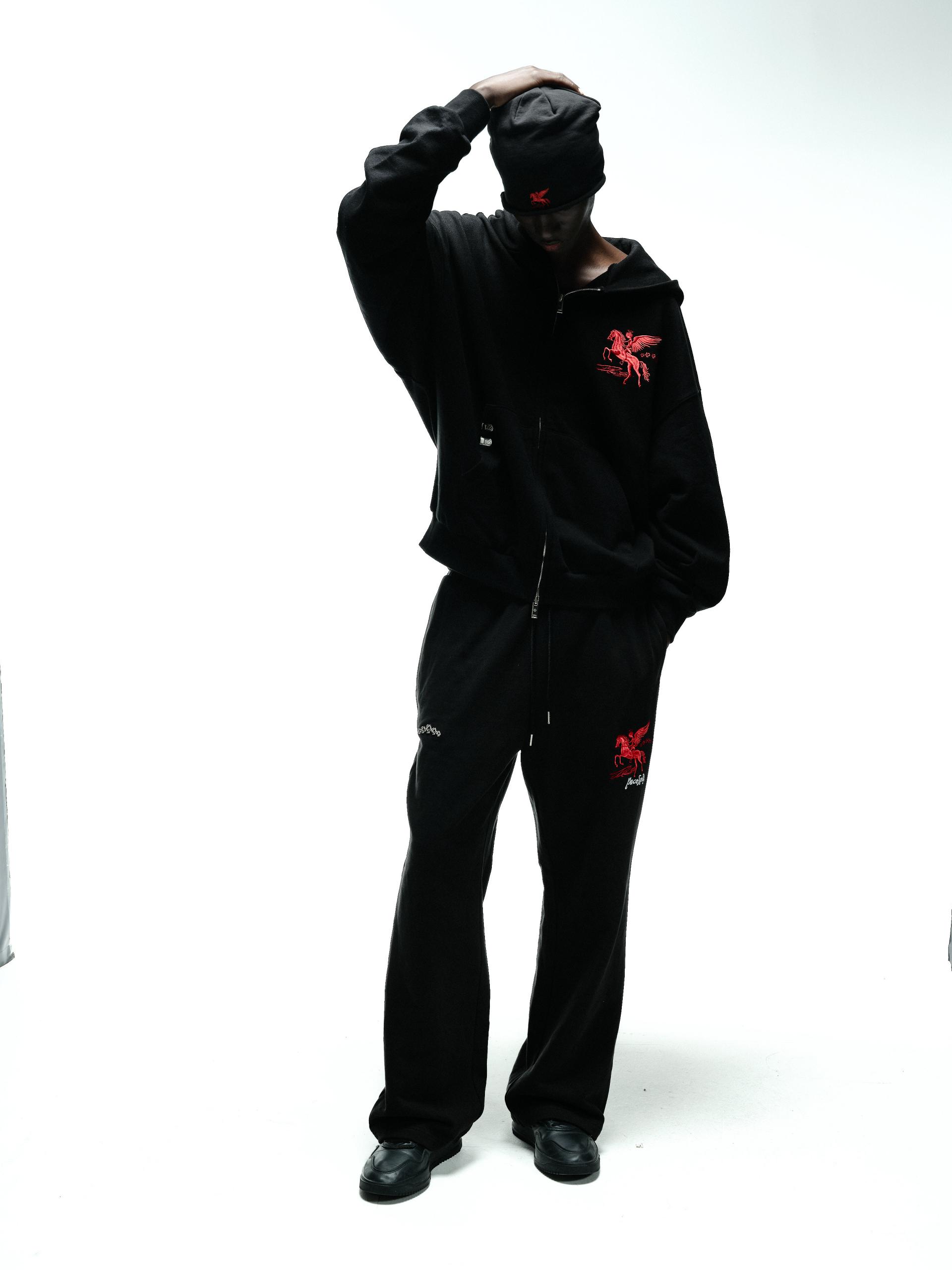 FALLING ANGEL SWEATPANTS - BLACK