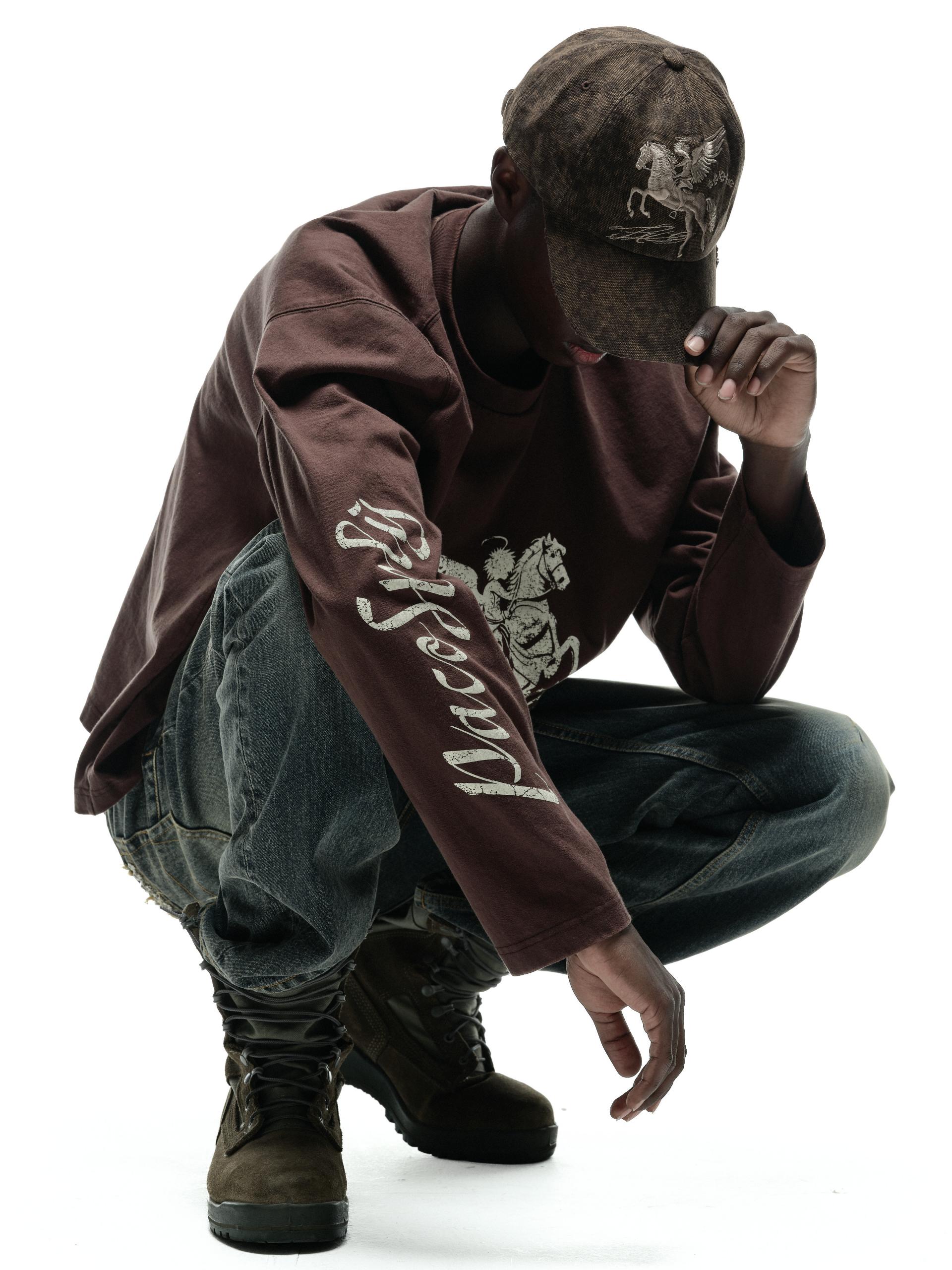 VINTAGE FALLING ANGEL CAP - UNIQUE BROWN