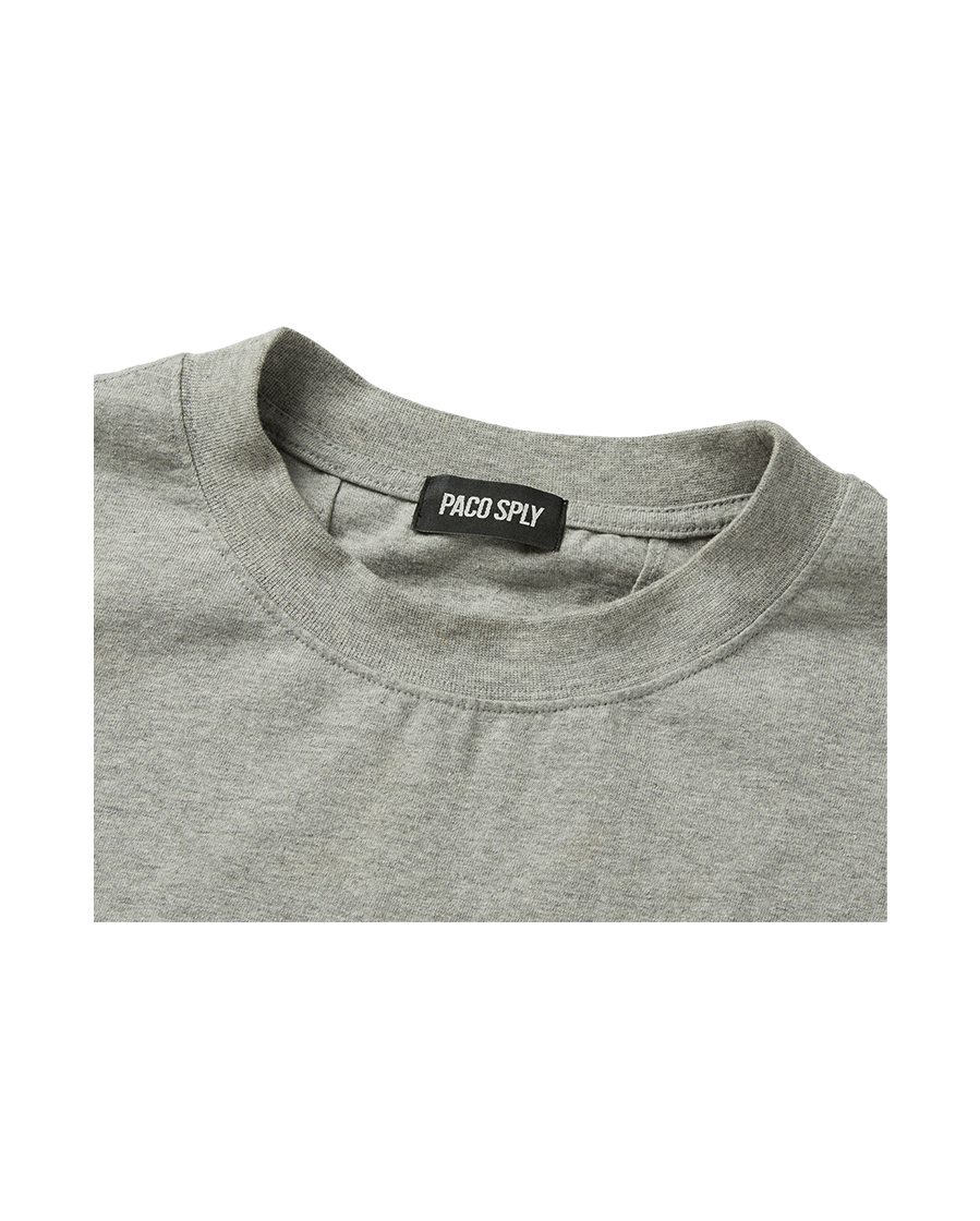 PODGE LABEL T-SHITS - MELANGE GREY