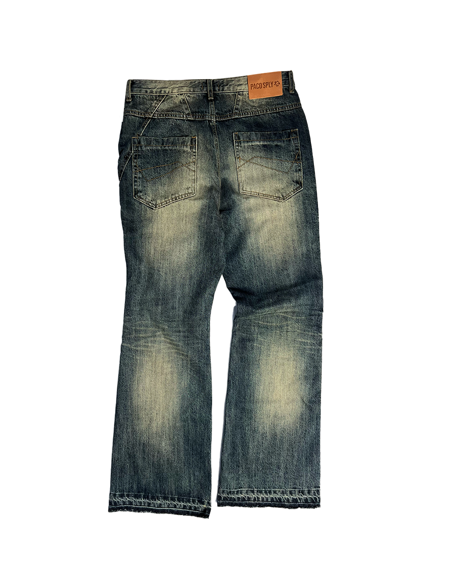 CRUSHED BOOTS JEANS - RUSTY BLUE