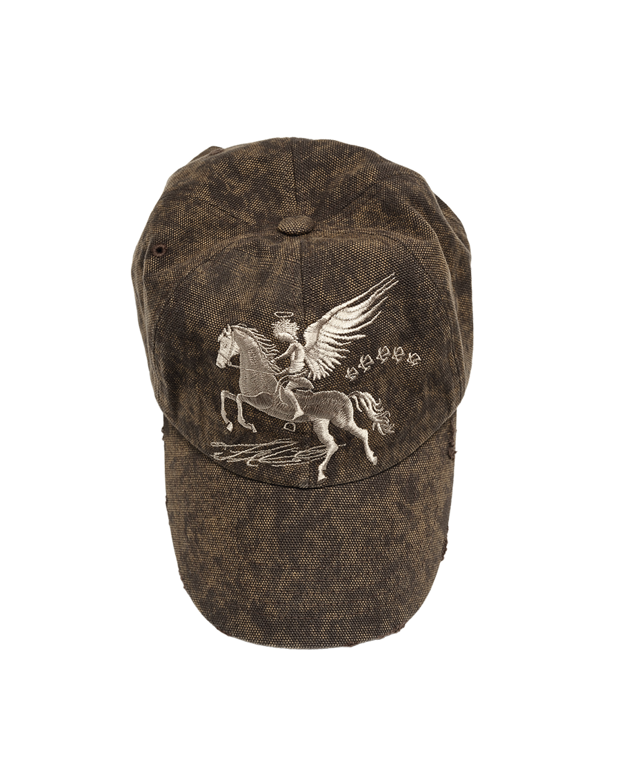 VINTAGE FALLING ANGEL CAP - UNIQUE BROWN