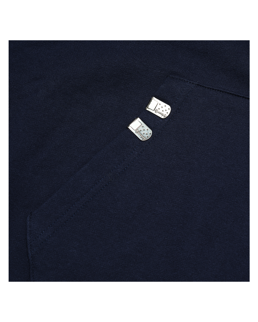 FALLING ANGEL ZIP UP HOODIE - NAVY