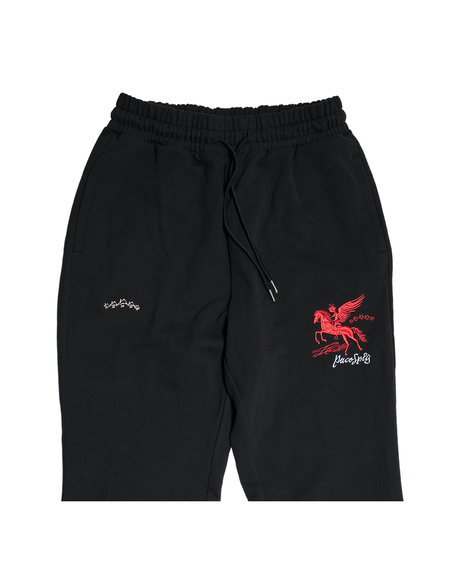 FALLING ANGEL SWEATPANTS - BLACK