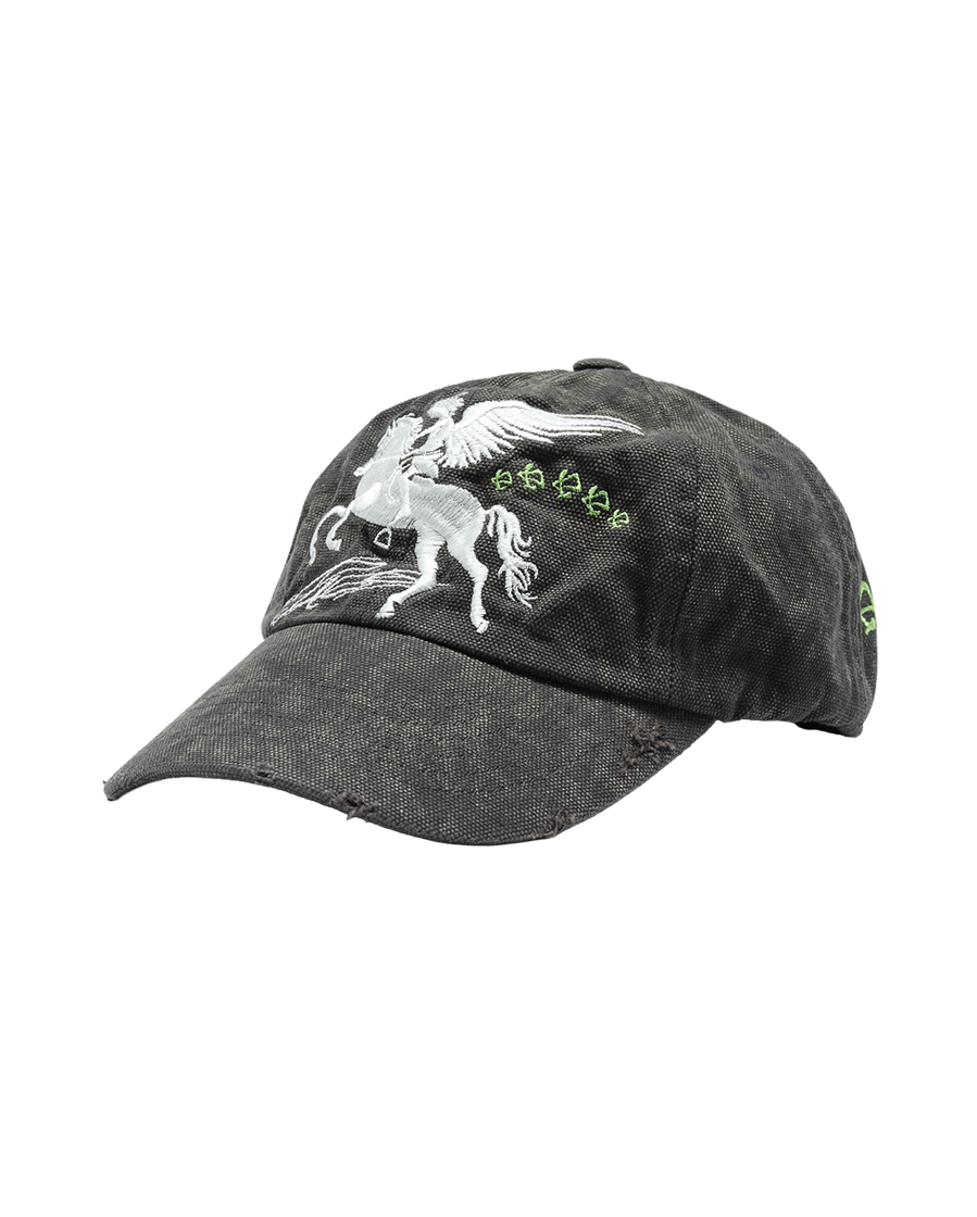 VINTAGE FALLING ANGEL CAP - UNIQUE BLACK