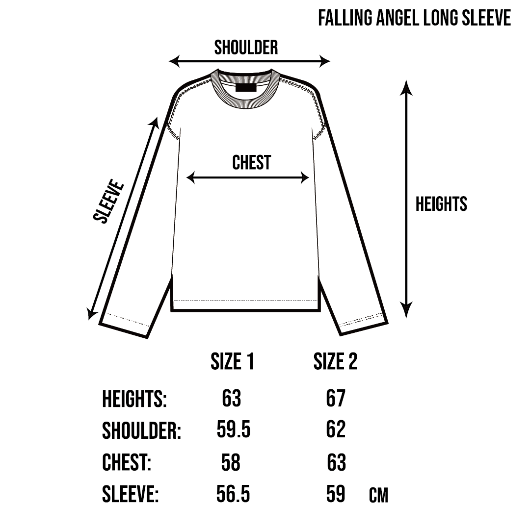 FALLING ANGEL LONG SLEEVES - BLACK