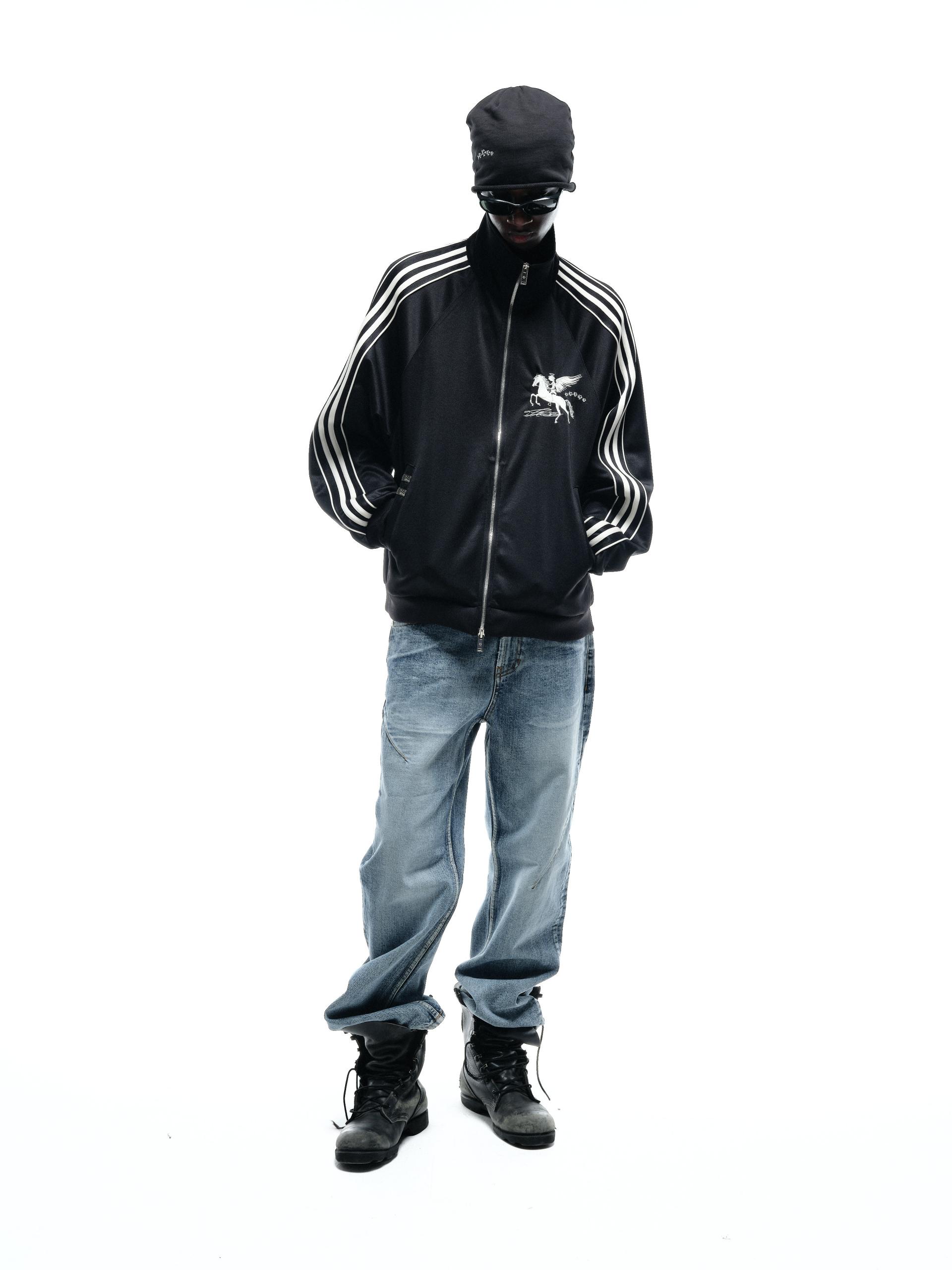 FALLING ANGEL SPORTS JACKET - BLACK