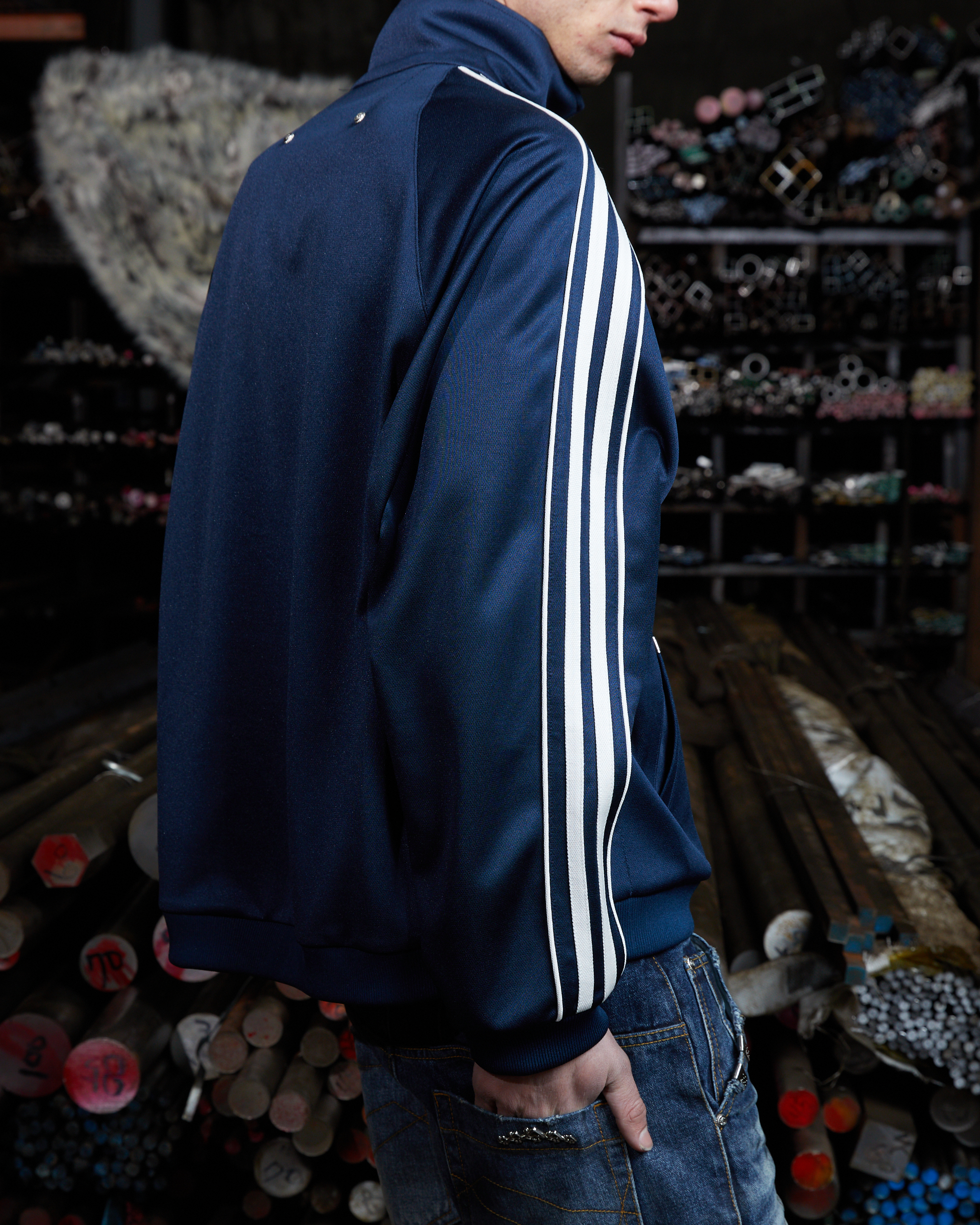 FALLING ANGEL SPORTS JACKET - NAVY