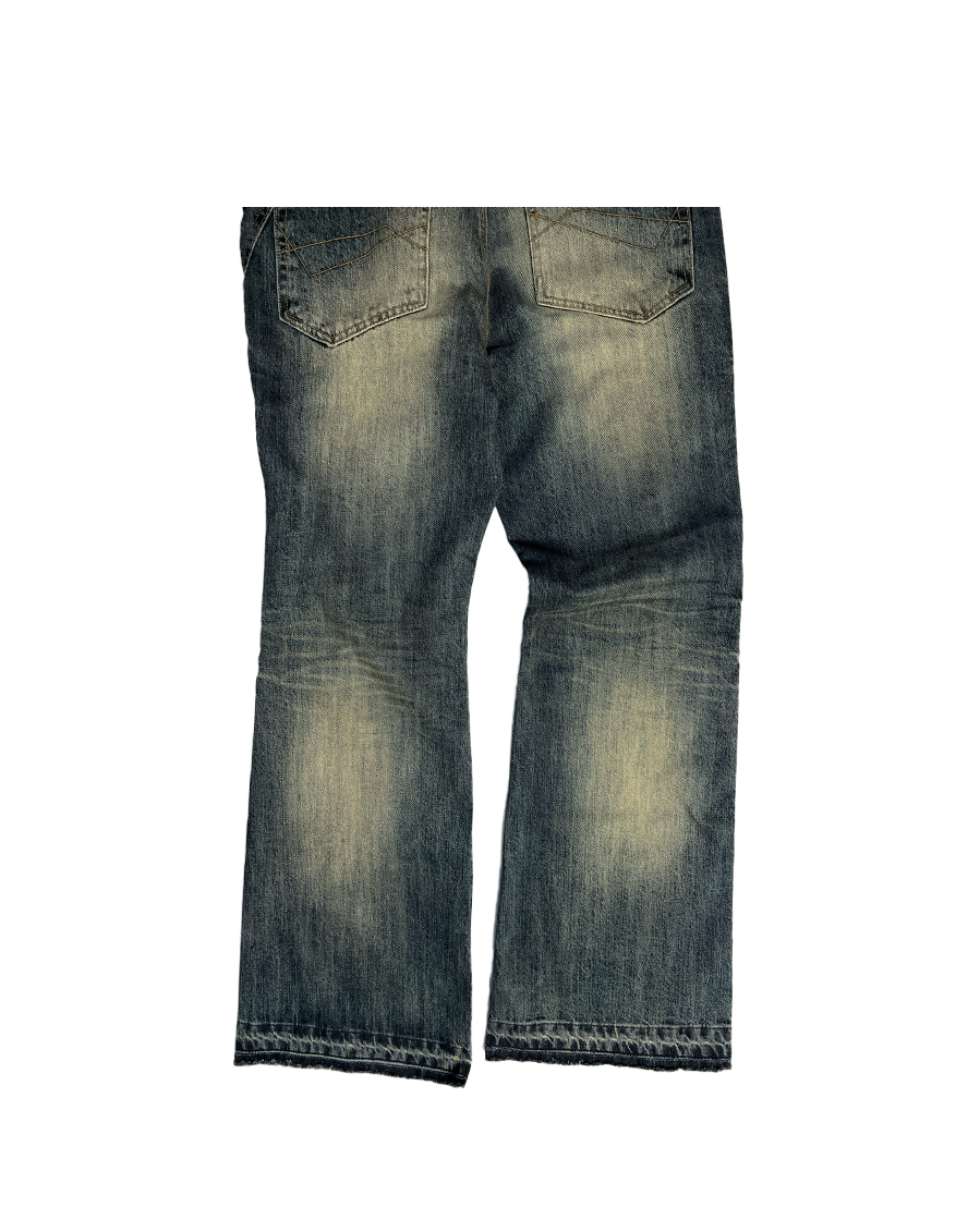 CRUSHED BOOTS JEANS - RUSTY BLUE