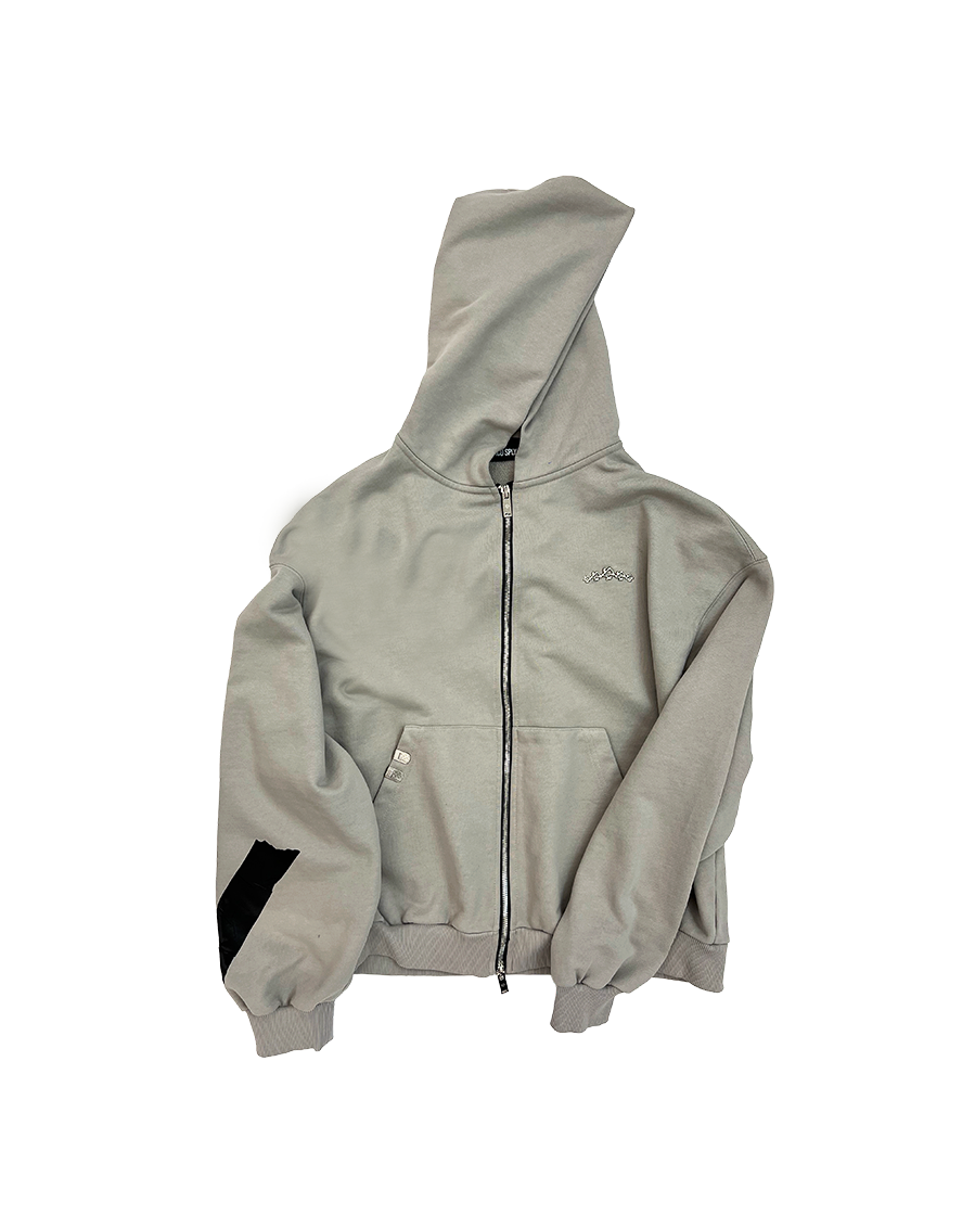 ALLDAY ZIP UP HOODIE - SAND BEIGE