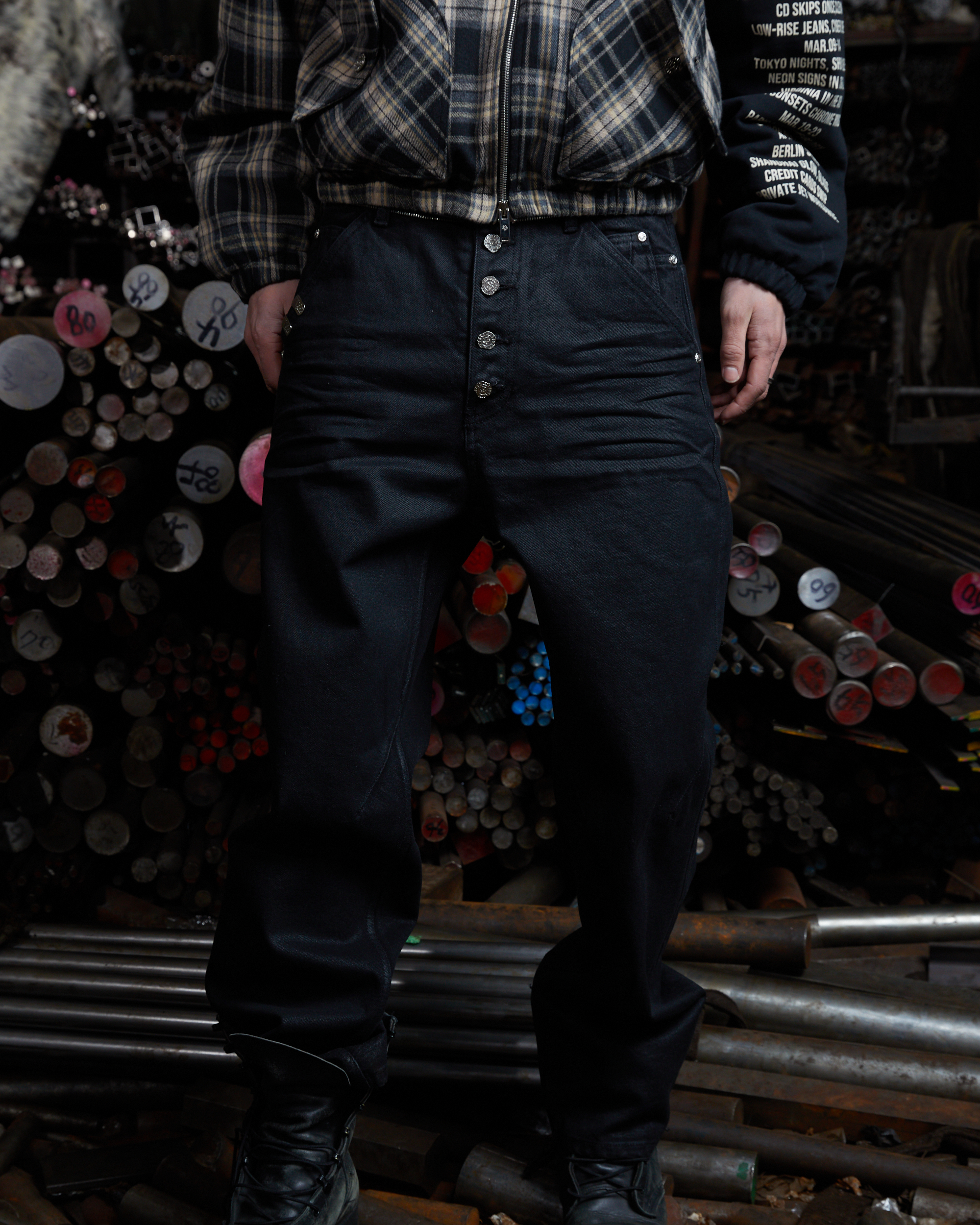 RWM JEANS - WAXED BLACK