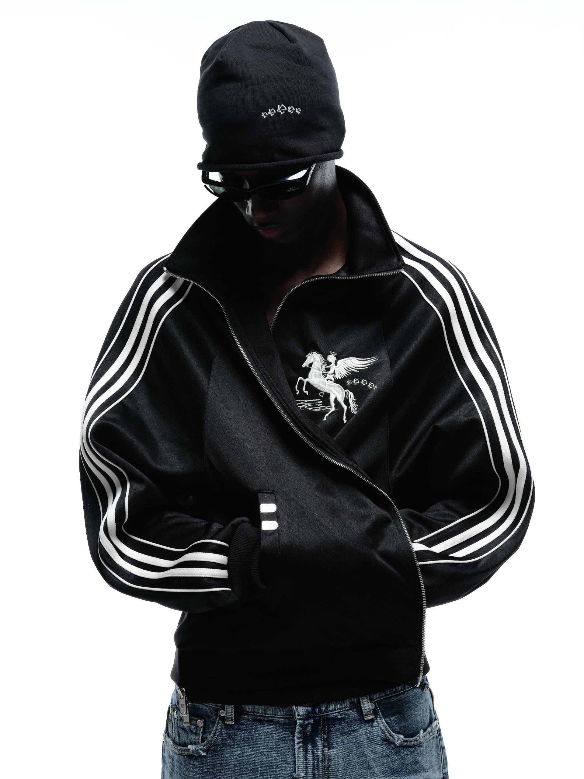 FALLING ANGEL SPORTS JACKET - BLACK