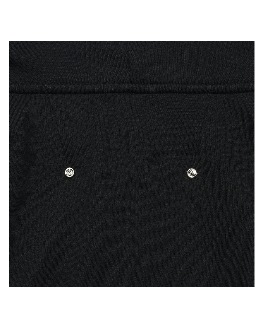 FALLING ANGEL ZIP UP HOODIE - BLACK