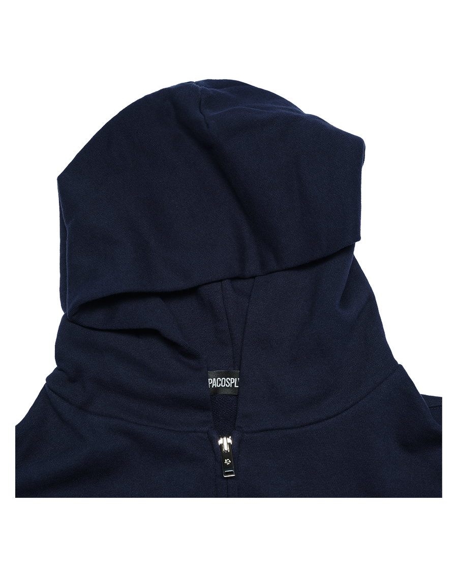 FALLING ANGEL ZIP UP HOODIE - NAVY