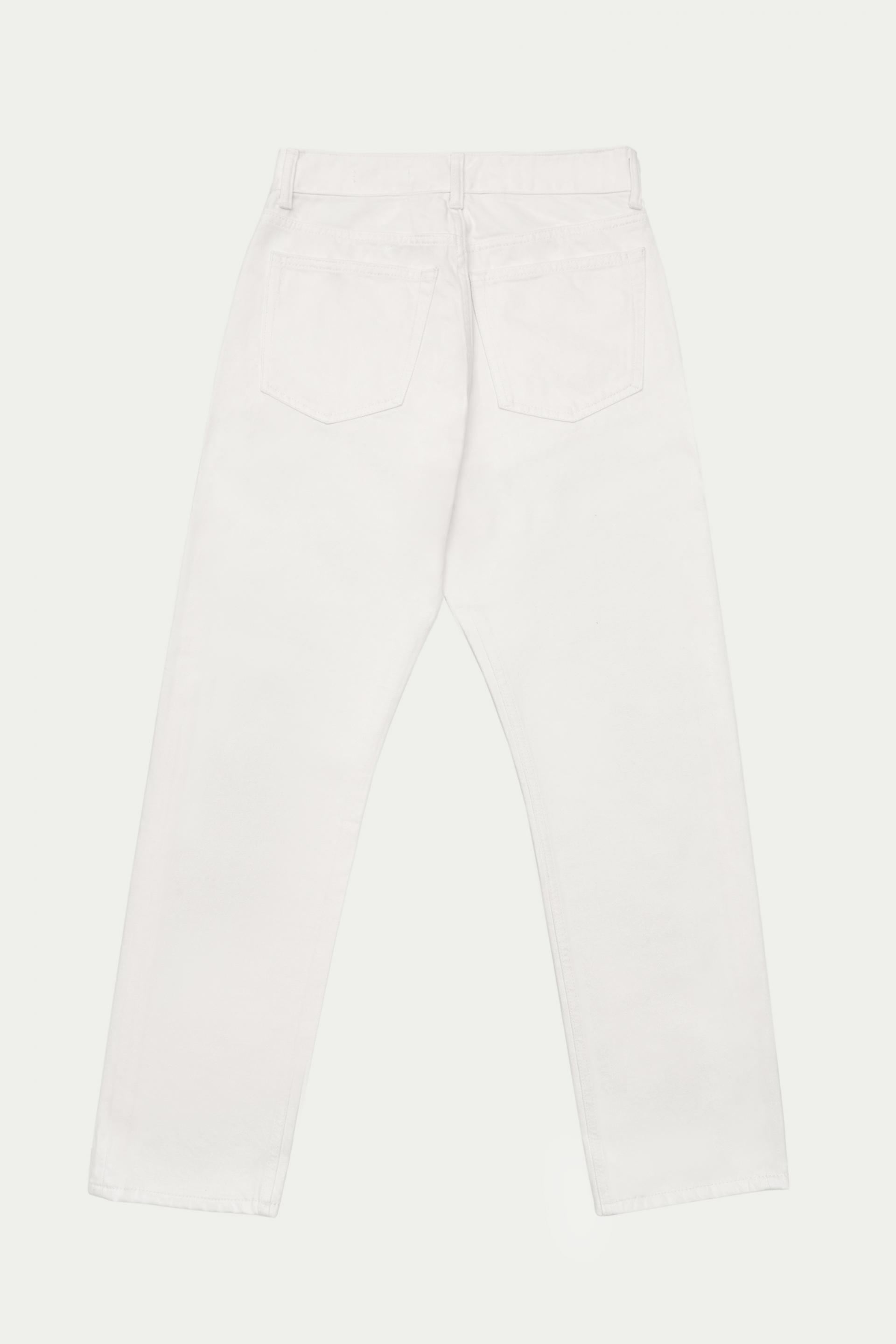 Regular Fit Denim-White