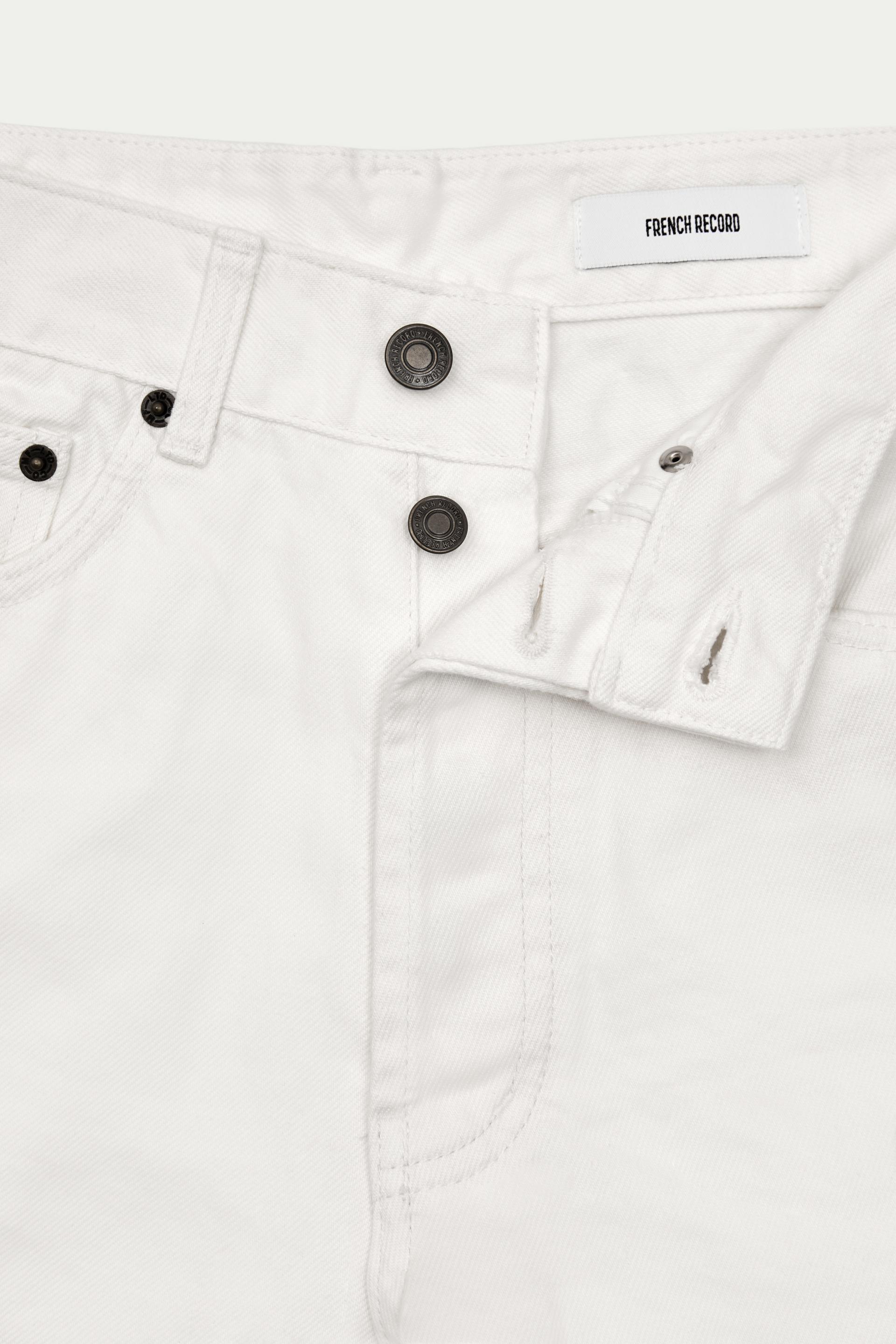 Regular Fit Denim-White