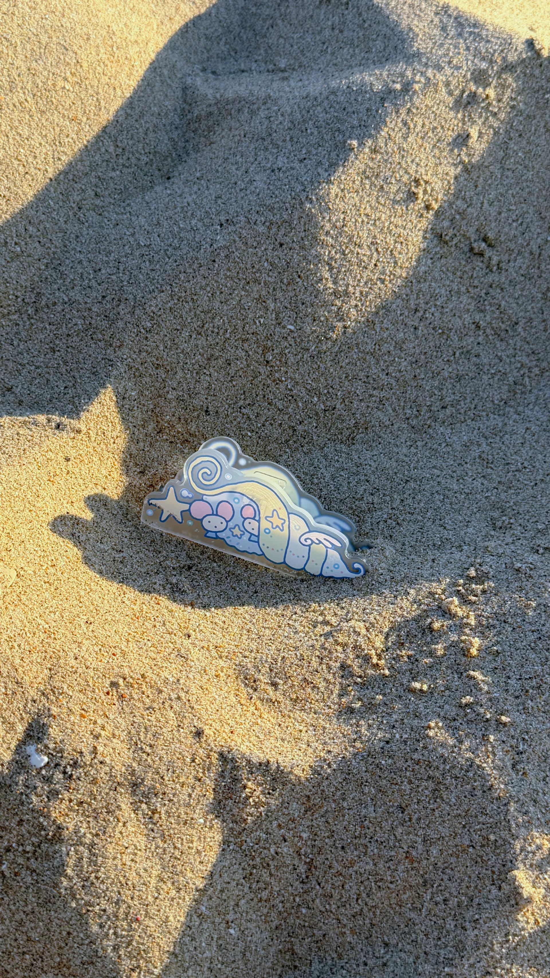 소라 동화 아크릴 클립