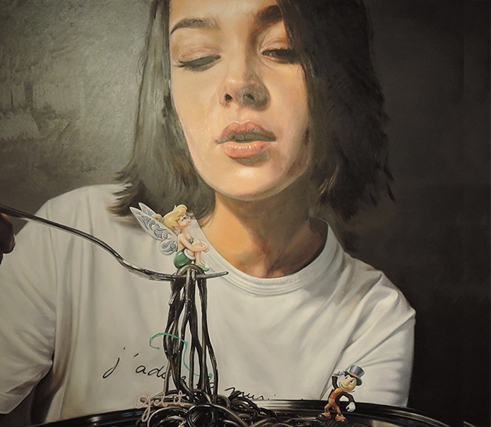 완 찌라차이싸꾼(Wal Chirachaisakul) I '멘토의 말을 들어요' 유화 180×180cm 2024