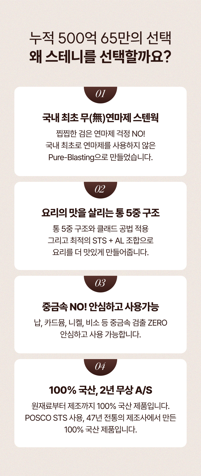 [최화정 Pick!] 스테니 무연마제 통5중 스테인리스 궁중팬 스텐웍