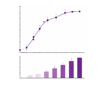 DPPH radical scavenging graph 예시