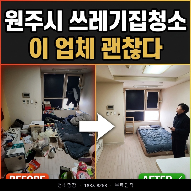 태장동 쓰레기집청소 비용 업체 후기