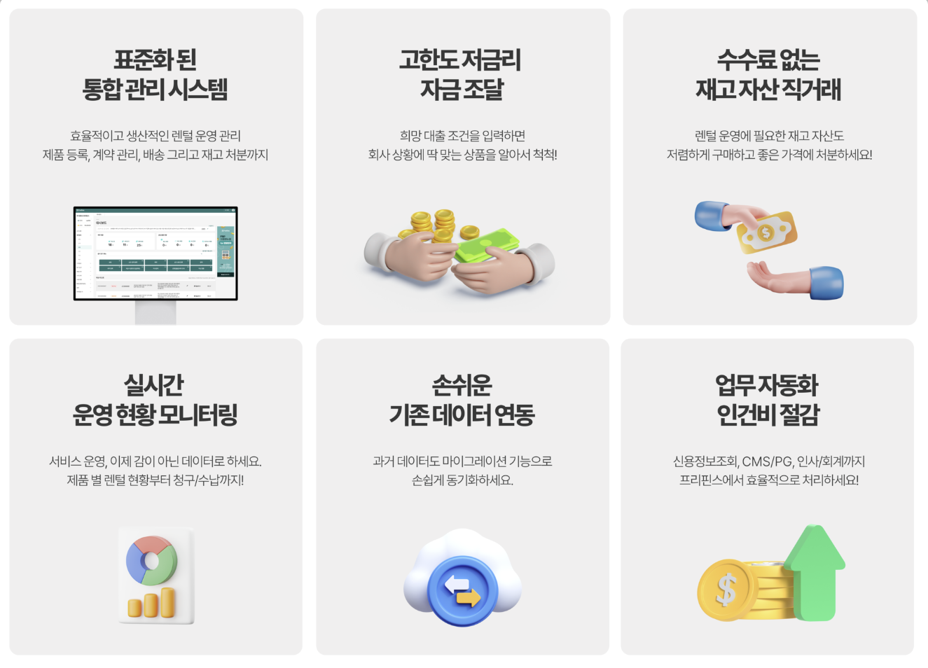 프리핀스 렌탈 영업 관리 프로그램, frp, 렌탈전환