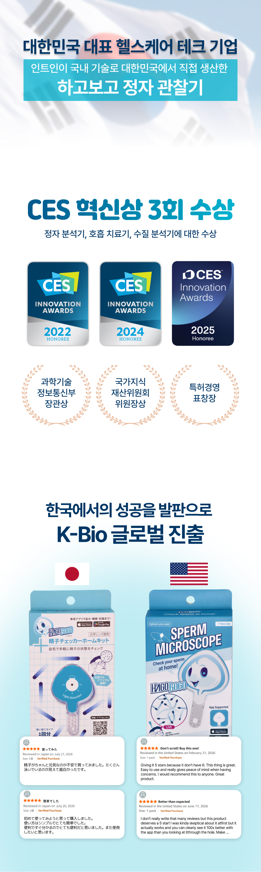 하고보고 정자 관찰기 1세트