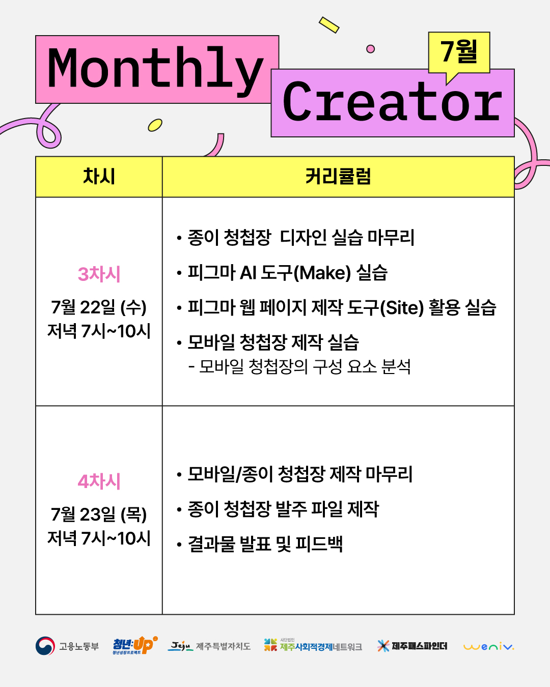 Monthly Creator 7월: 신혼부부를 위한 청첩장 만들기