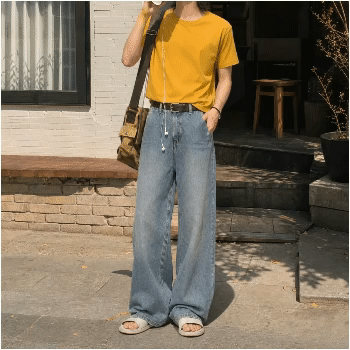 [키·비율보완] 7CM+ : 인생데님 (2단기장)