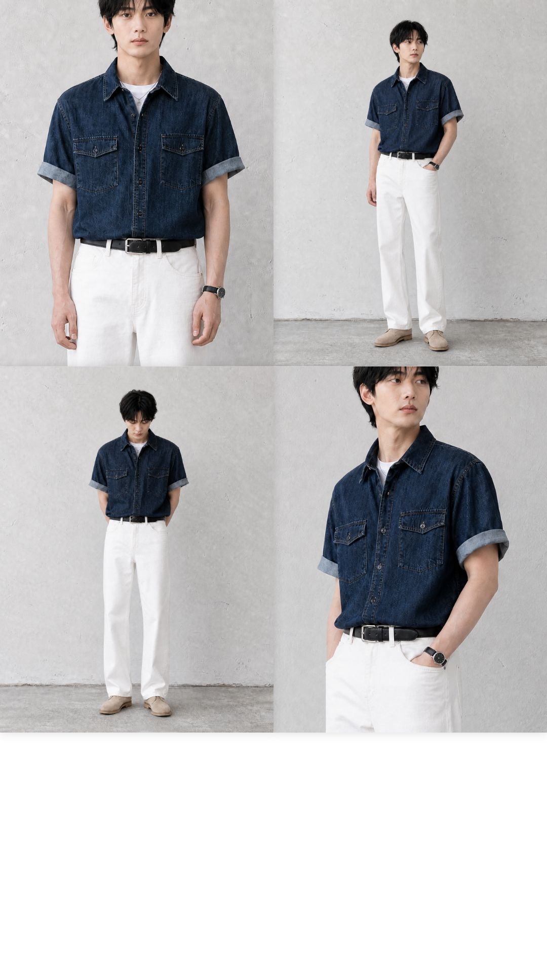 [상체·어깨 체형보완] 리쉐이퍼: 데님셔츠