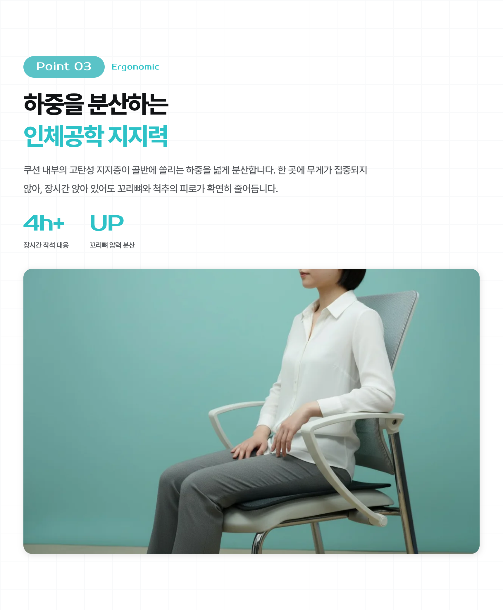 에어플러스 3D 에어메쉬 웰니스 통풍 방석 (사계절/체압분산/물세탁)